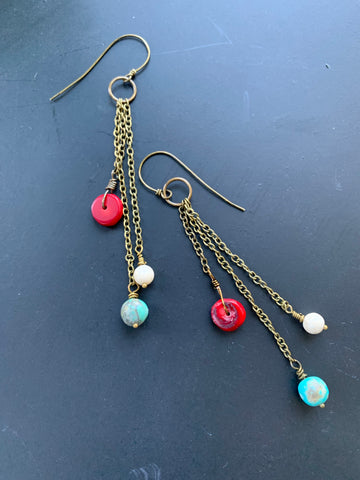 Turquoise and Red Coral